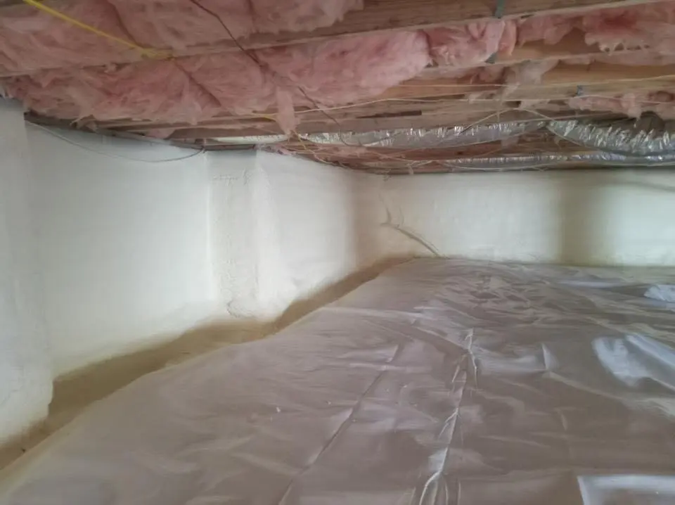 Crawl space encapsulation with closed-cell spray foam for Roof Maintenance in Perkasie